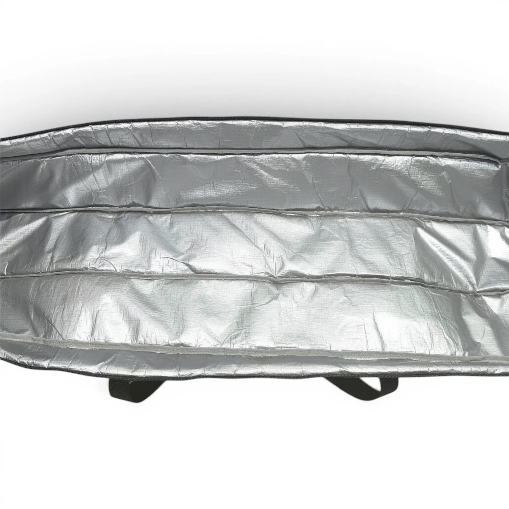 Waterproof wipe-clean interior lining of the SeeUsPlay tripod bag